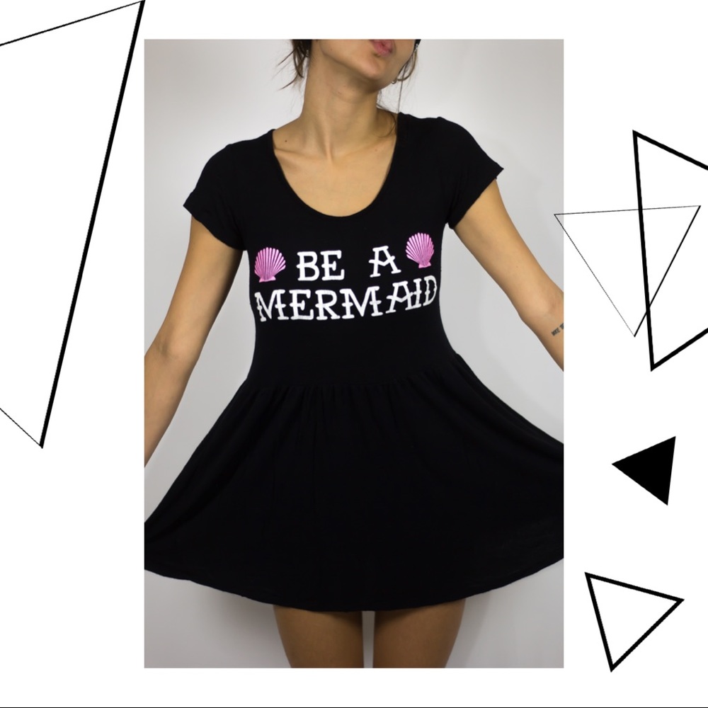 Cutie Little Gothic Babydoll Mermaid Dress